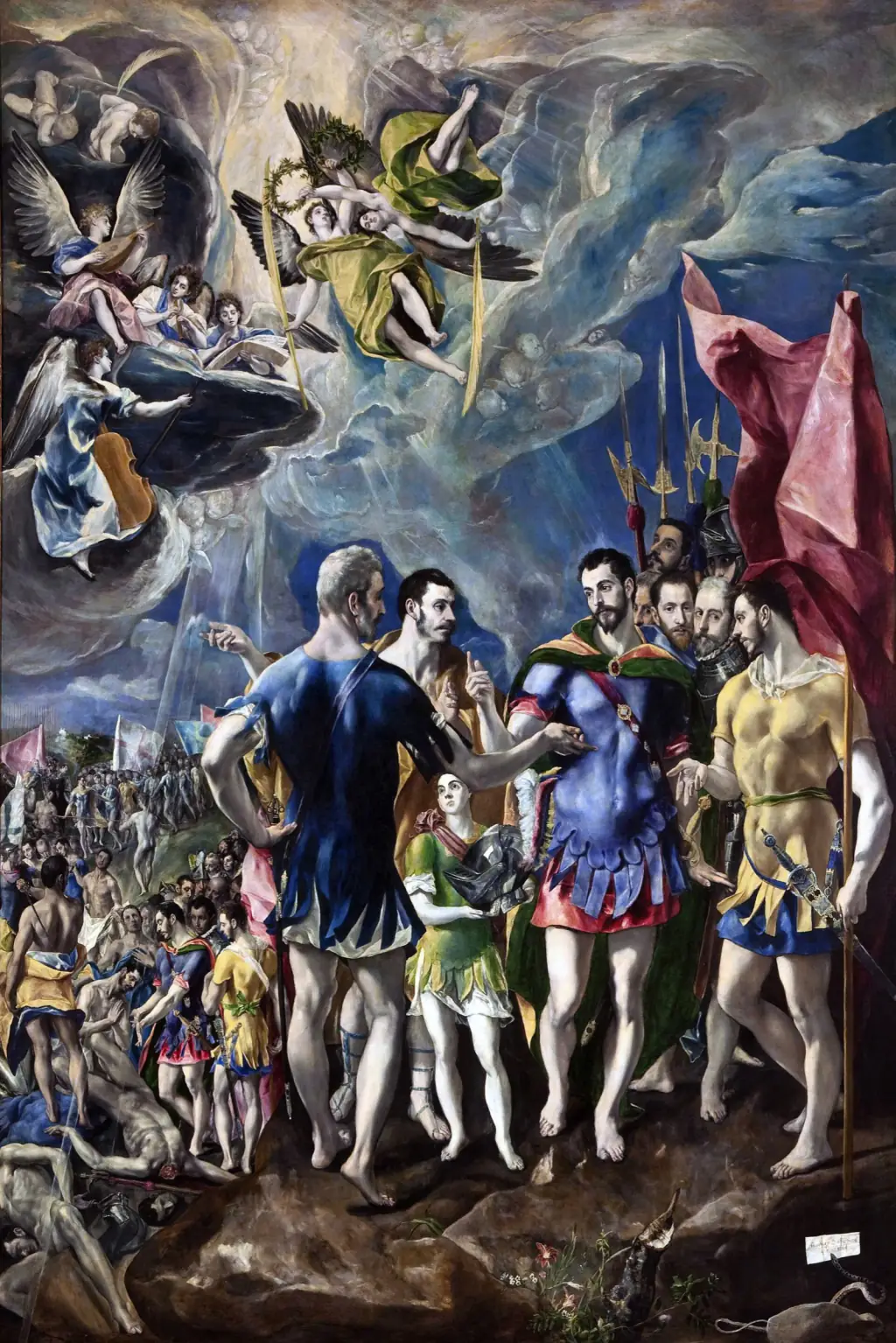 Das Martyrium des heiligen Mauritius und der Thebäischen Legion. El Greco, 1580–1582, Escorial.